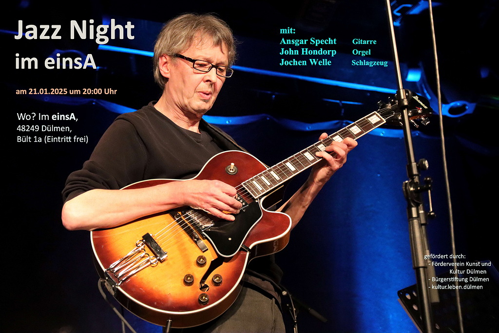 Veranstaltungsplakat Januar 2025