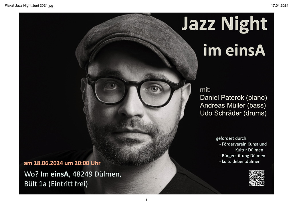 Veranstaltungsplakat Juni 2024