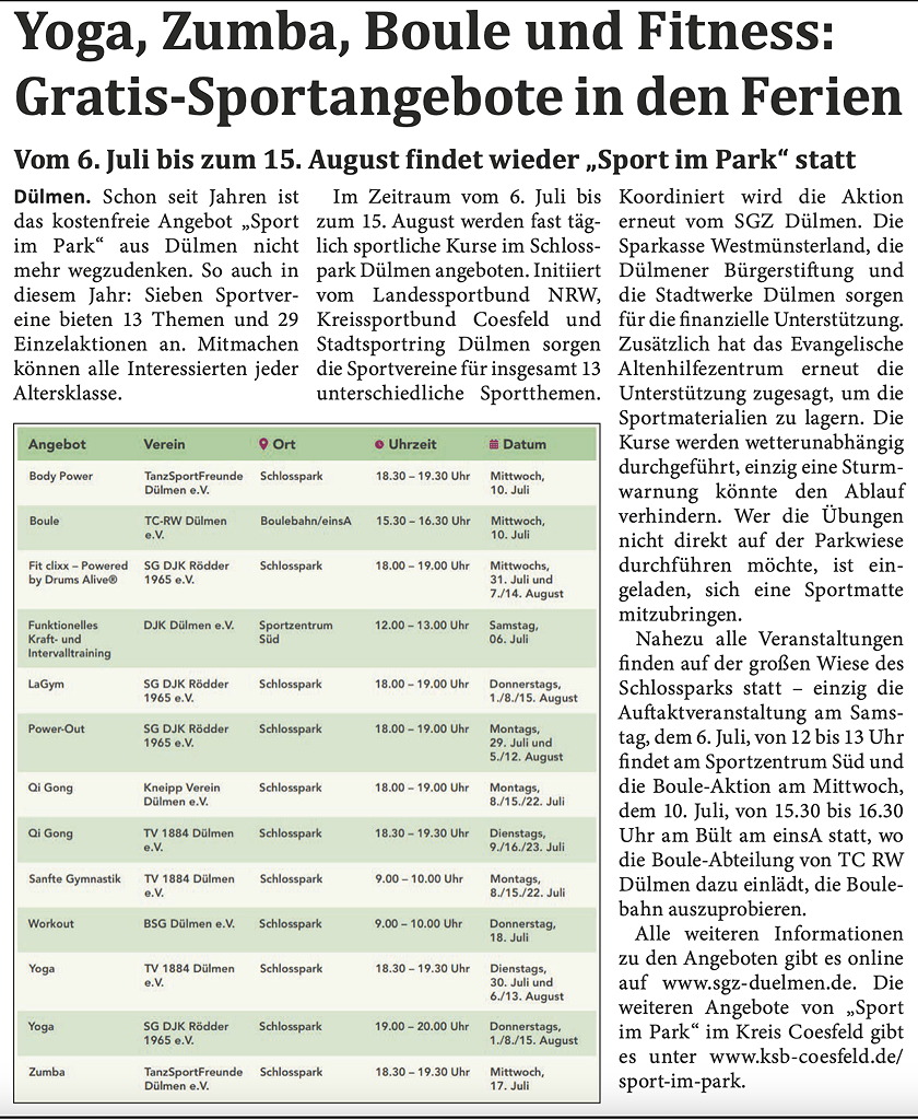 Artikel 4in DülmenPlus vom 29.06.2024